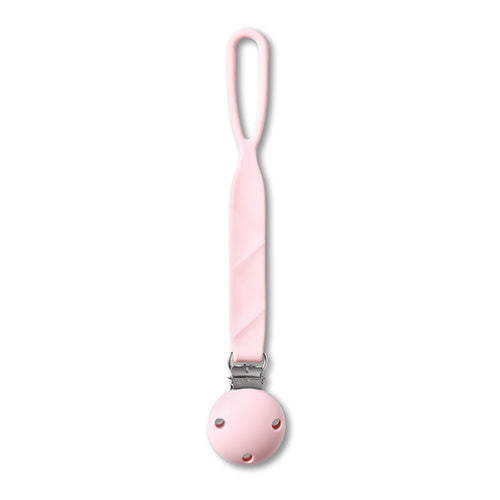 Made of durable and safe BPA-free silicone Fits most pacifiers with a handle
