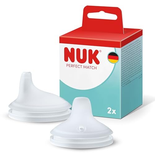NUK Perfect Match kubek treningowy 6+ z miękkimi ustnikami 2x, wspierający naturalne karmienie i naukę samodzielności