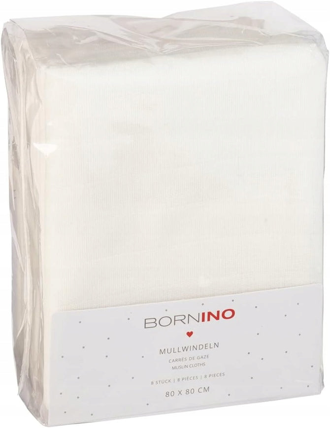 BORNINO musselinbleer 80x80 x8
