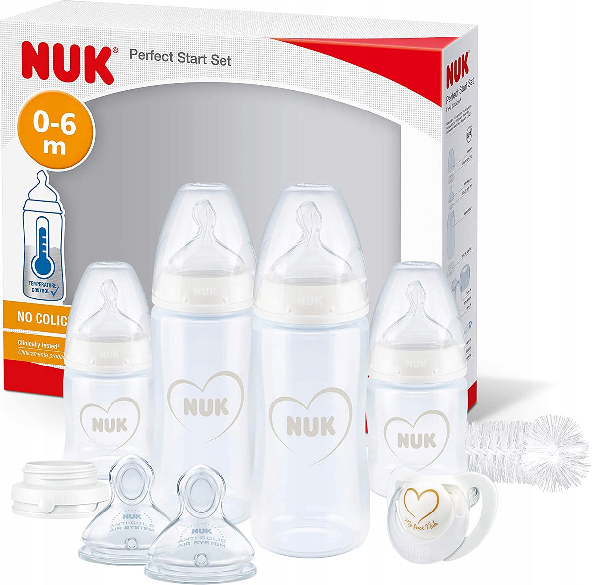 NUK Perfect Start-set 0-18 met temperatuurcontrole
