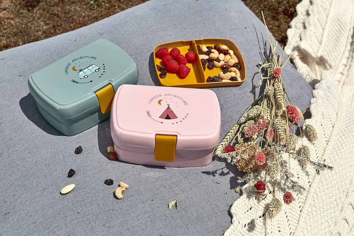 LASSIG boîte à goûter avec plateau amovible pour snacks 460 ml TIPI