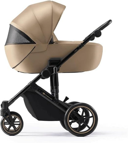 KINDERKRAFT PRIME2 PRO 3i1 multifunktionel barnevogn op til 22kg + MINK PRO autostol