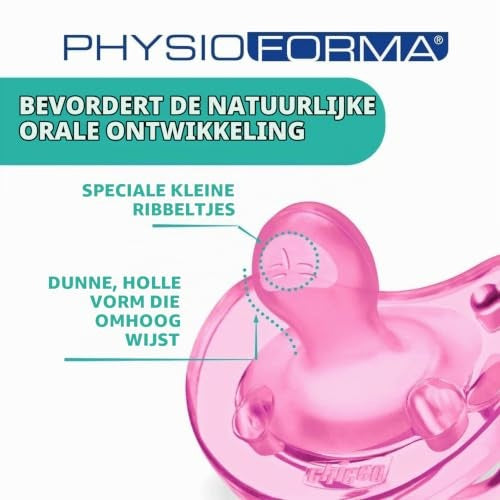 Chicco Physioforma Soft silikonesut lyserød 0-6m