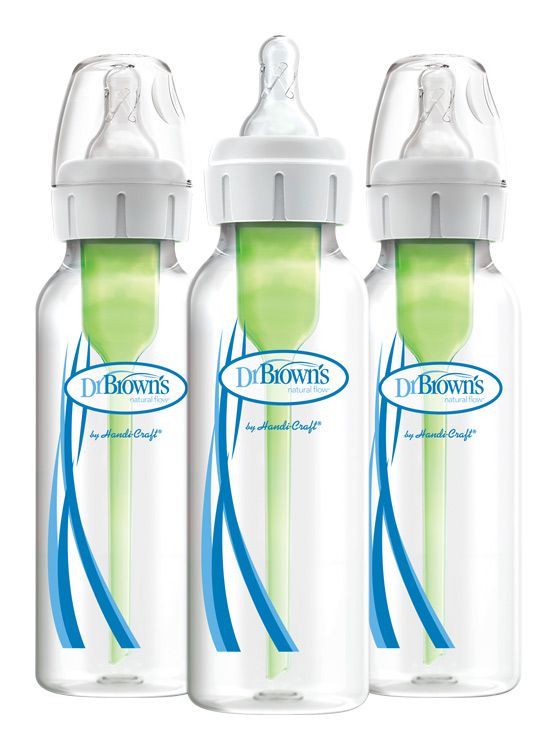 Dr.Brown's antikólikus Options+ keskeny nyakú műanyag cumisüveg 3 x 250 ml