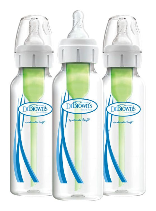 Sticlă anti-colici Dr.Brown's Options+ îngustă 3x 250 ml plastic