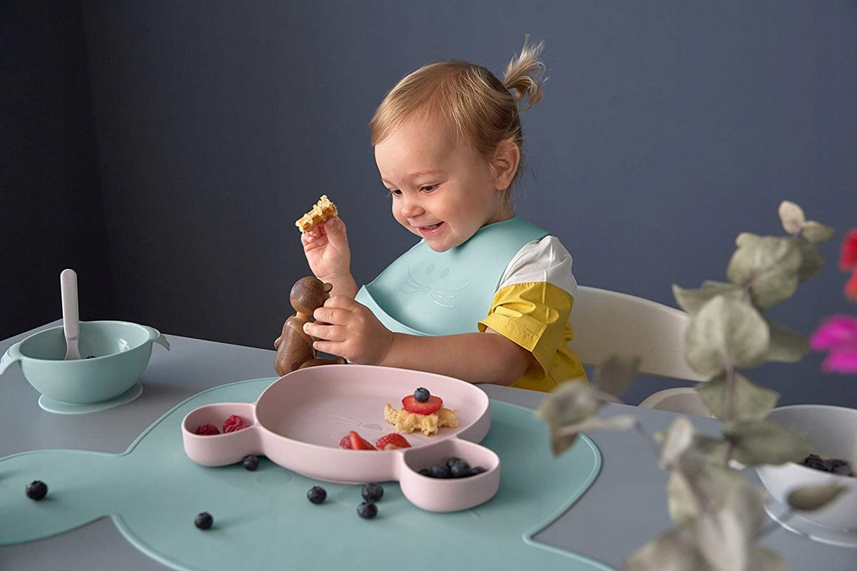 LASSIG śliniak silikonowy z kieszonką LITTLE CHUMS