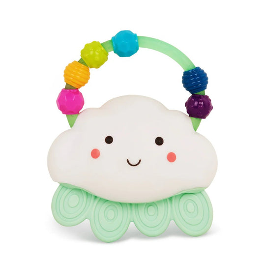 B.TOYS Rain-Glow Squeeze silikonowa lampka z gryzakiem CHMURKA 11x13 cm