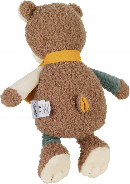 STERNTALER bawełniana przytulanka z grzechotką 23 cm MIŚ BEN, miękki brązowy miś dla niemowląt