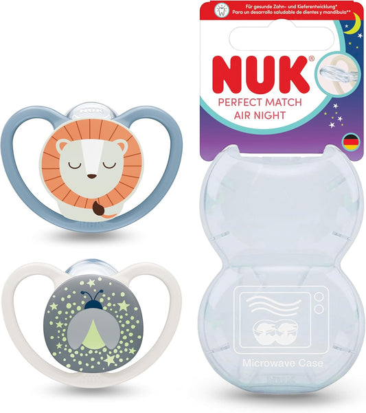 NUK Perfect Match Air Night Schnuller 0-6m x2