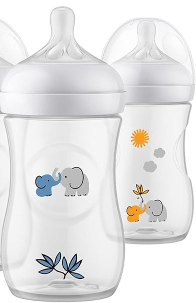 PHILIPS AVENT Bouteille Natural RESPONSE 260 ml 1 mois+ x3 DÉCOR