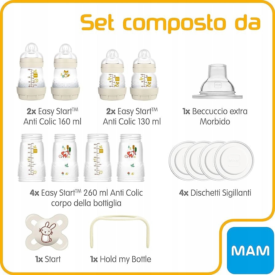 MAM Easy Start Anti-Colic beige color - pattern as in the second photo