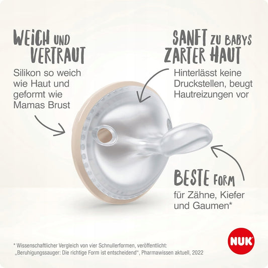NUK MommyFeel Schnuller x2 0-9 Monate