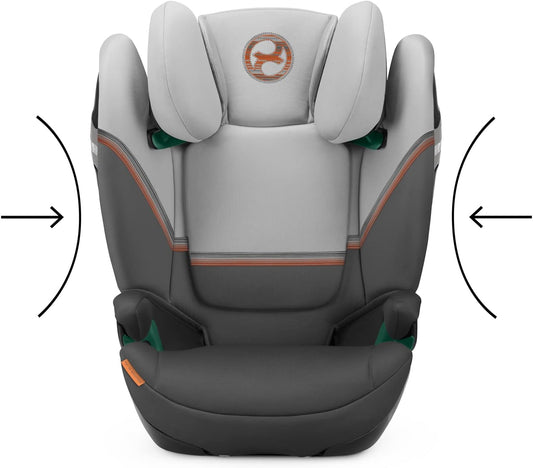 Cybex Solution S2 i-Fix fotelik samochodowy 100-150cm / 15-50kg, Lava Grey z ochroną boczną L.S.P.