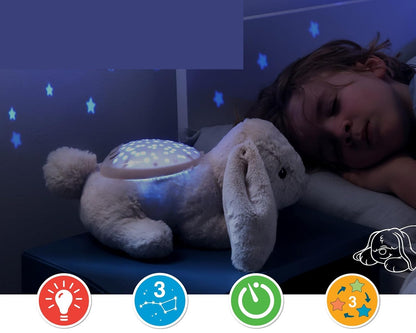 CLOUD B Dream Buddies cuddly star projector BENNY THE RABBIT 31 cm