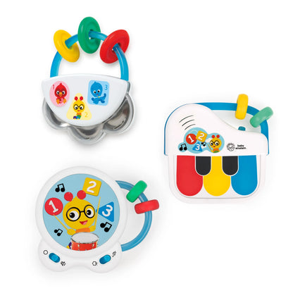 Baby Einstein Small Symphony 13075 – pianinko, bębenek i tamburyn na białym tle