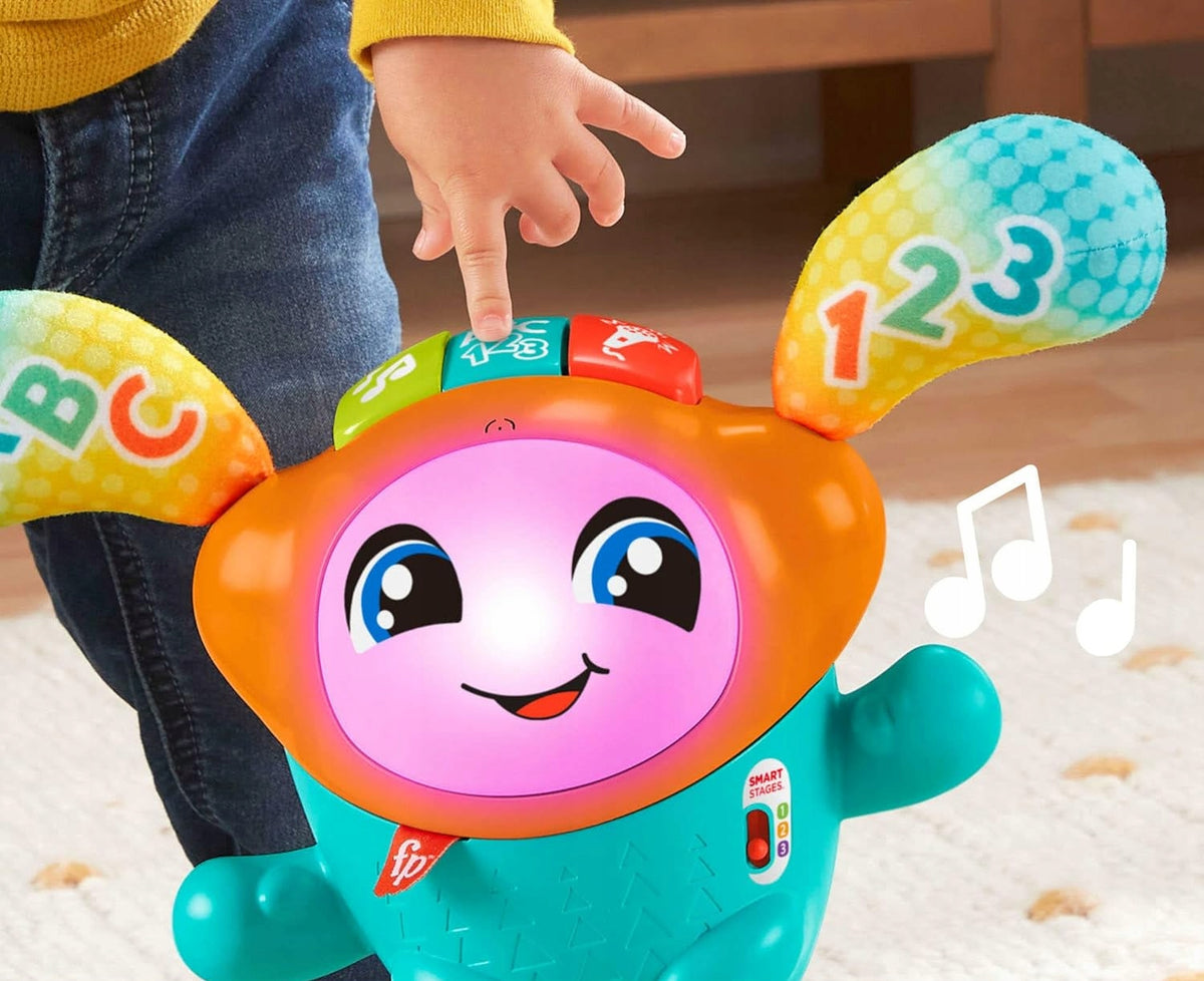 FISHER-PRICE DJ HUPFI interactiv cântă dans 75 activități LIMBA GERMANĂ