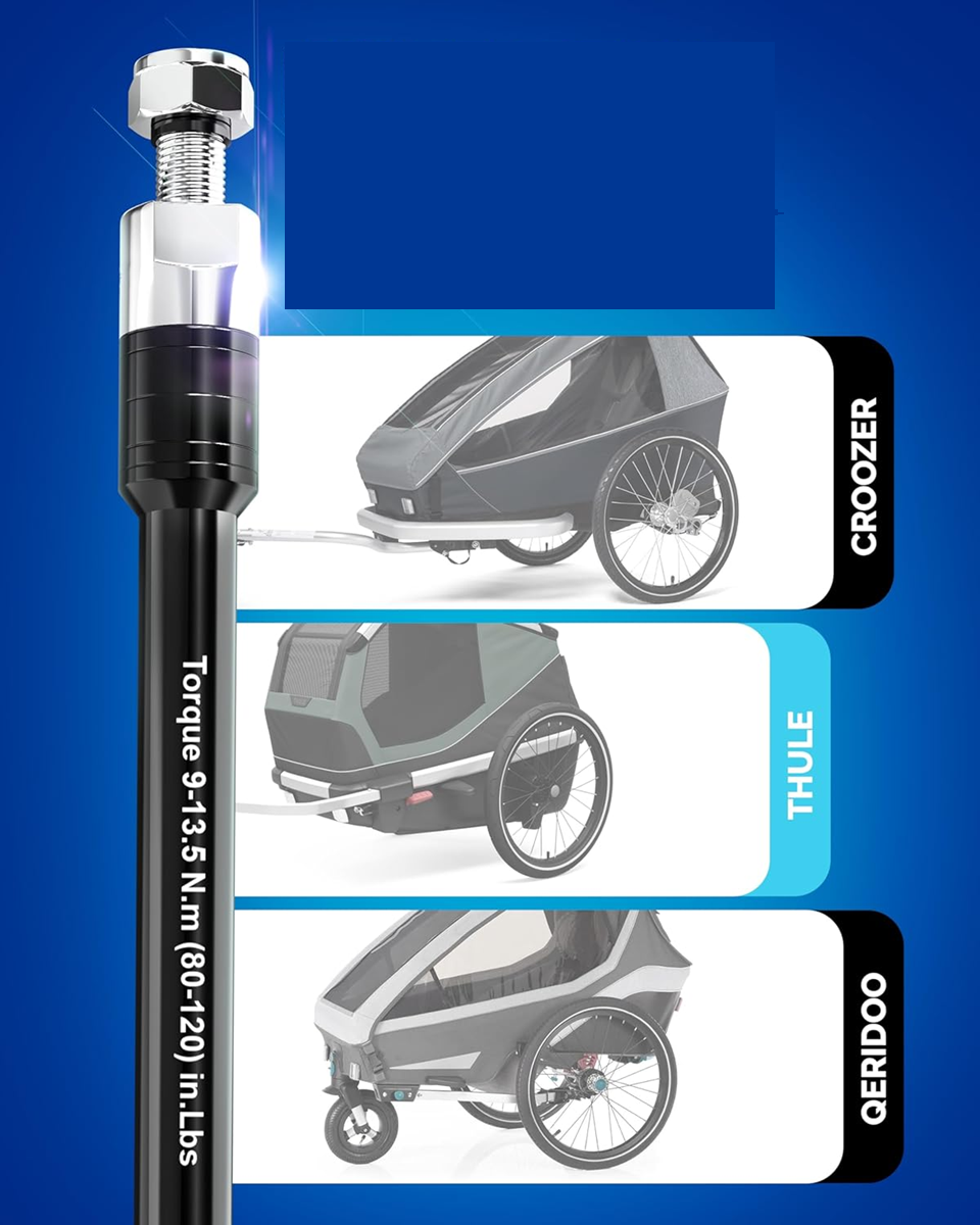 THULE AXLE oś przelotowa przyczepy rowerowe THULE CROOZER QERIDOO 160-178 mm M12x1.0