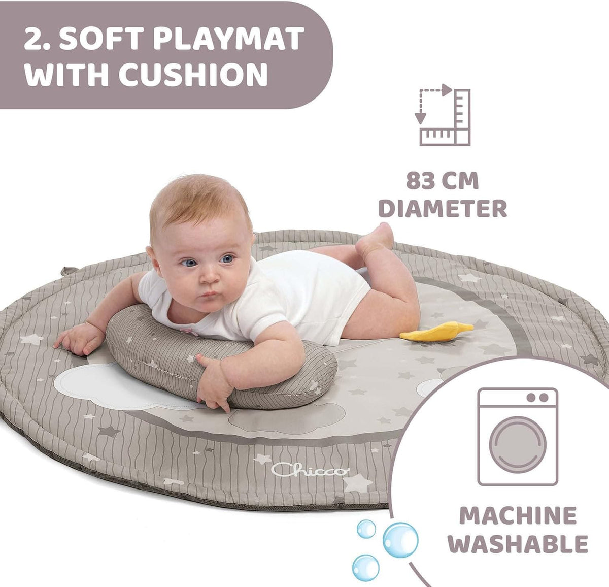 CHICCO Enjoy Colors Gym tapis d'éveil 3 en 1 + projecteur