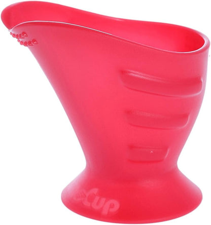 HOPPEDIZ CamoCup kubek dla dzieci i osób z dysfagią i trudnościami ssania, czerwony 120 ml