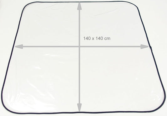 SUNNYBABY folia ochronna PODKŁADKA 140x140, podkładka ochronna 140 x 140 cm do krzesełka do karmienia