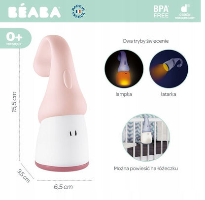 BEABA Pixie 2in1 zaklamp draagbaar LED nachtlampje