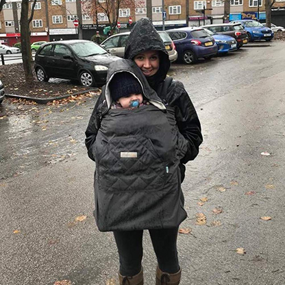 BEBAMOUR univerzális vízálló huzat hordozóra, babakocsira, autósülésre