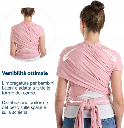 LALENI écharpe extensible pour porter bébé jusqu'à 15 kg