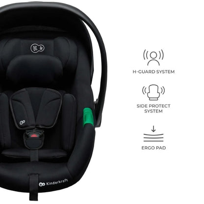 KINDERKRAFT PRIME2 PRO 3i1 multifunktionel barnevogn op til 22kg + MINK PRO autostol