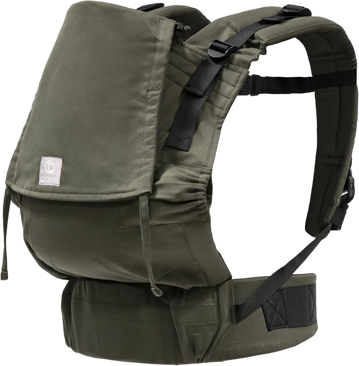 STOKKE LIMAS FLEX nosidełko ergonomiczne 4-20kg, oliwkowe, miękkie nosidełko dla dziecka
