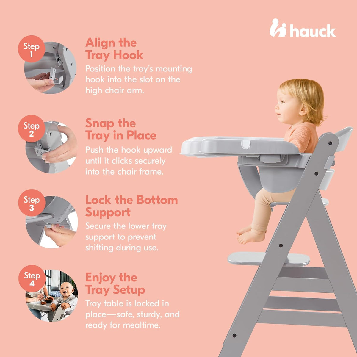 HAUCK additional tray for Alpha+ and Beta+ highchairs