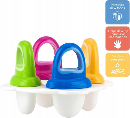 NUBY ijsvormpjes x3 in de vorm van een tepel 6m+