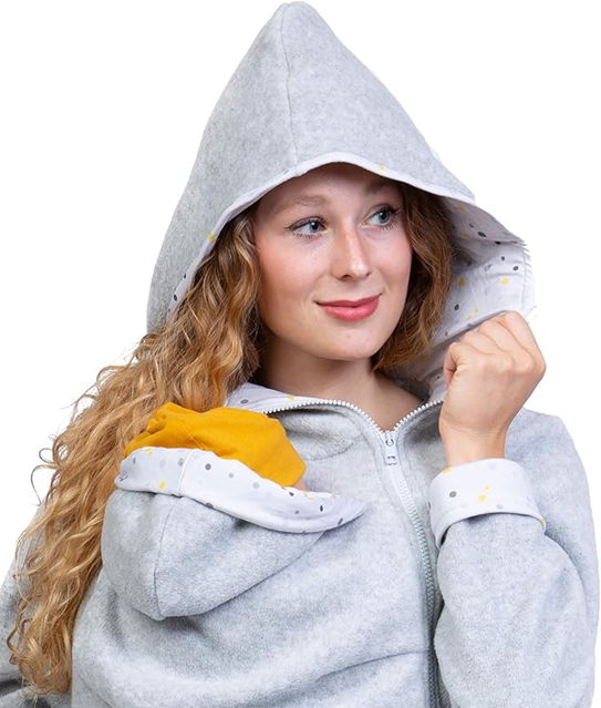 VIVA LA MAMA Fleecebluse til mor og barn til bæresele XL