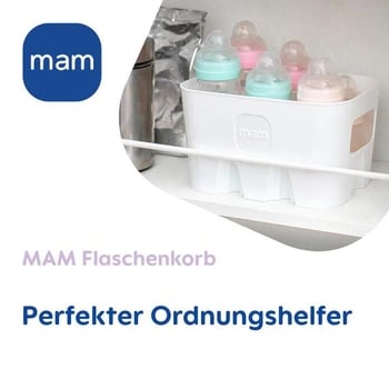MAM Flaschenkorb hvid kurv til opbevaring af flasker
