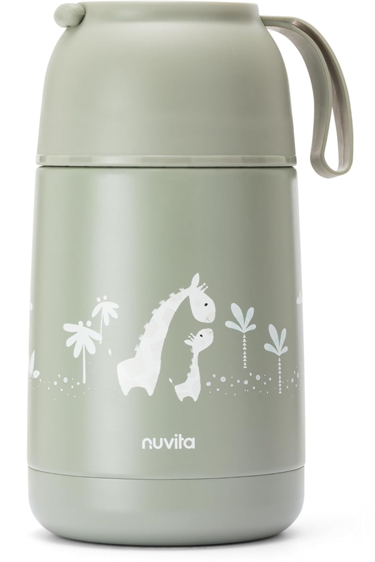 NUVITA 4475 rozsdamentes acél ételhordó termosz 620 ml 0+ ZSIRÁFOK