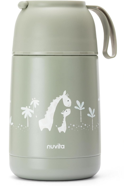 NUVITA 4475 rozsdamentes acél ételhordó termosz 620 ml 0+ ZSIRÁFOK