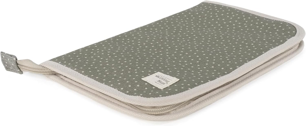WALKING MUM Topito Poppy Moss etui na dokumenty na książeczkę zdrowia i dokumenty dziecka, zamykane etui z przegródkami