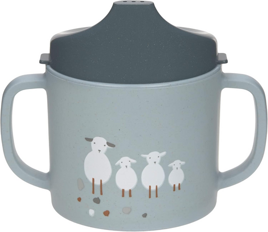 LASSIG Sippy Cup Tiny Farmer Sheep kubek z ustnikiem 150 ml 6 m+