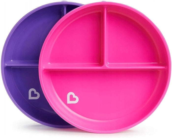 MUNCHKIN Stay Put tripod dish with suction cup. x2