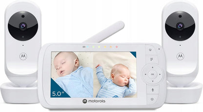 MOTOROLA VM35-2 elektronische babyfoon 5" + 2 camera's