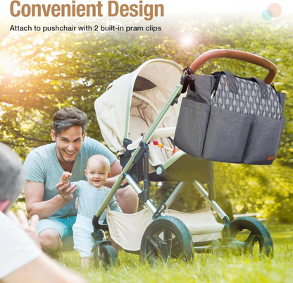 LEKEBABY saco para carrinho + muda-fraldas