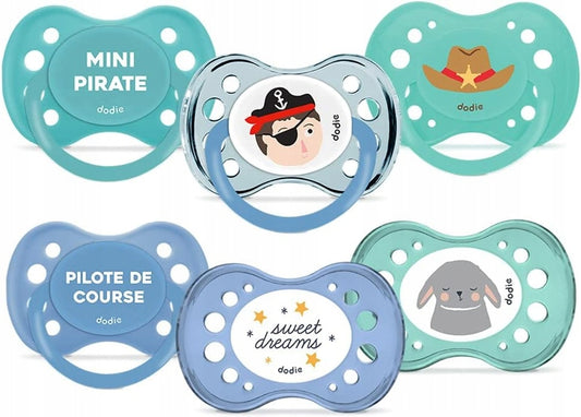 DODIE smoczek uspokajający anatomiczny 6-18msc x6