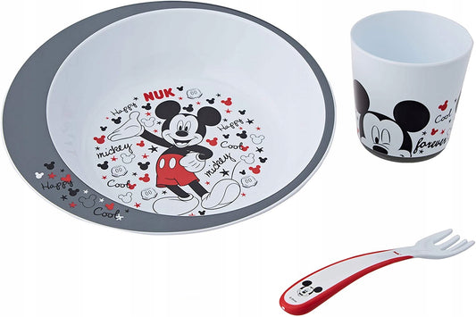 NUK Disney zestaw naczyń 3el. MYSZKA MICKEY