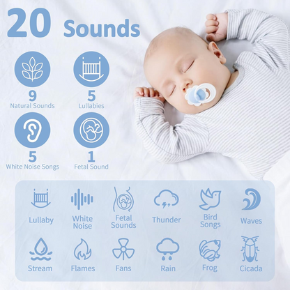 DMTIVMG mini nyugtató 20 altatódallal, természet hangjaival, zajokkal 5,5 7 db cm