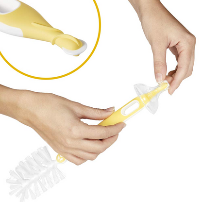 MEDELA 2 az 1-ben cumi- és üvegmosó kefe 30 cm + tartó