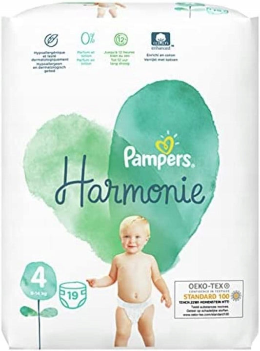 PAMPERS Harmonie pieluszki jednorazowe rozm.4 9-14kg x19 sztuk