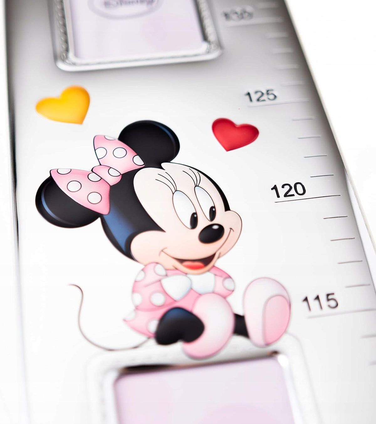 VALENTI Disney Minnie toise en argent et bois 140 cm