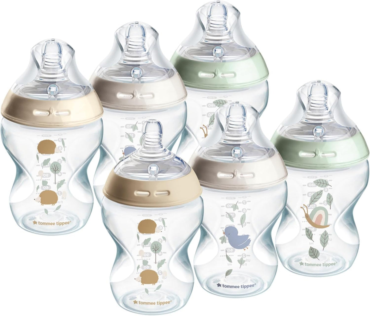 TOMMEE TIPPEE sæt med 6 flasker 260ml ANTI-COLIC