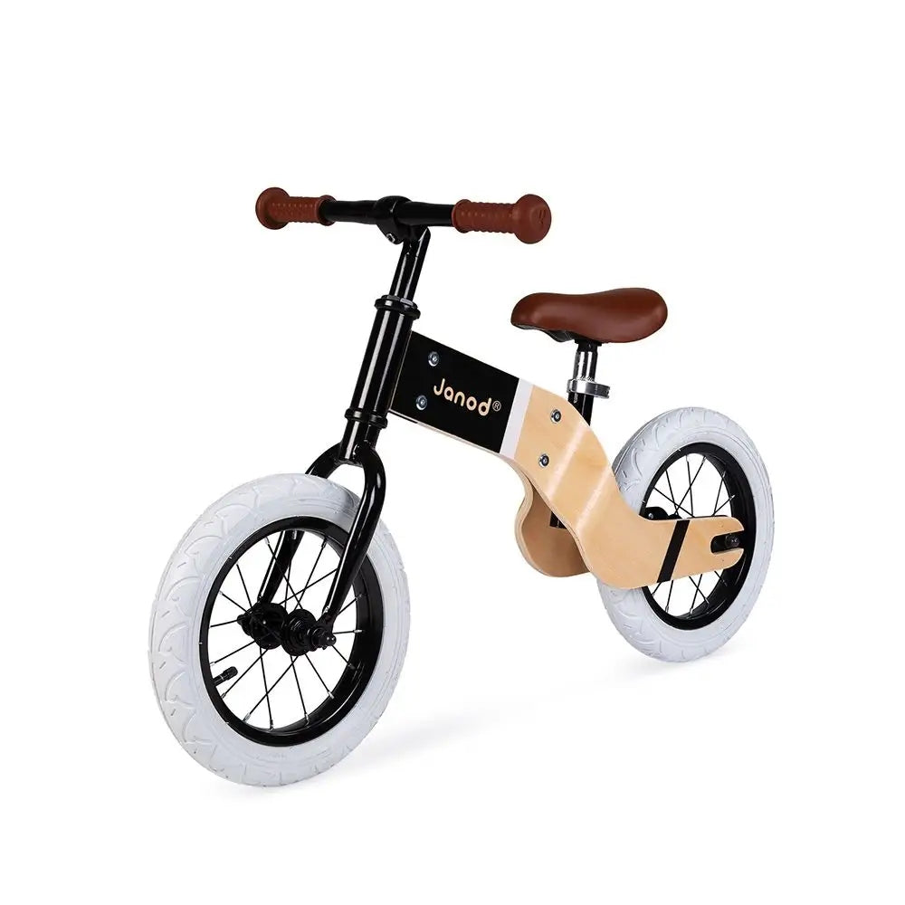 JANOD Bikloon Deluxe bicicletă de echilibru din lemn 12" șa 40-46 cm