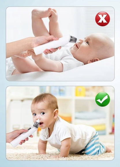 URAQT aspirator elektryczny do nosa 2 końcówki 0 +