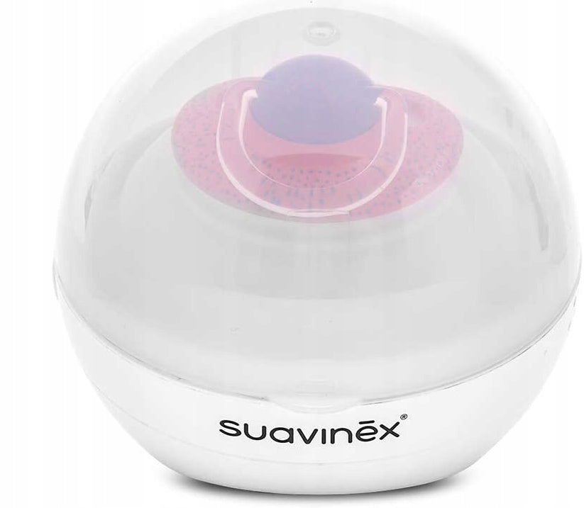 SUAVINEX Duccio STERYLIZATOR smoczków UV 9 cm biały, sterylizator z UV do smoczków